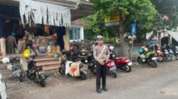 Pastikan Kelancaran Arus Lalulintas, Sat Lantas Polres Karangasem Berikan Binluh kepada Pengguna Jalan di Pasar Timur Amlapura
