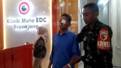 Babinsa Koramil 0816/14 Taman Dampingi Operasi Katarak & Pterigium, Wujud Nyata Kepedulian TMMD ke-126 untuk Warga