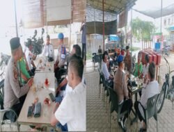 Kapolsek Meurah Mulia Iptu Mulyadi Silaturahmi dengan Warga di Warkop Line Kupi