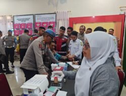 Polres Aceh Tengah Gelar Donor Darah, Wujud Kepedulian Sambut Hari Jadi Humas Polri ke-74
