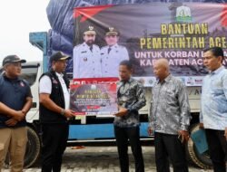 Dinas Sosial Aceh Salurkan Bantuan Masa Panik untuk Korban Banjir di Aceh Jaya