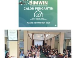Bimwin Tahap II KUA Pondok aren di Masjid Az Zahra Berjalan Lancar, Disambut Antusias Catin