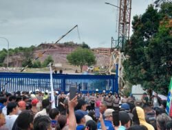 Polresta Barelang Amanka Aksi Unjuk Rasa KRB, di PT. ASL Marine Shipyard dan PT. Caterpillar Batam