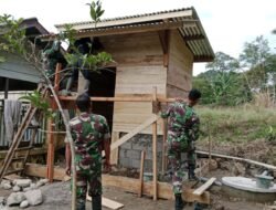 Pembangunan MCK Ketiga TMMD ke-126 di Arul Gele Capai 75 Persen