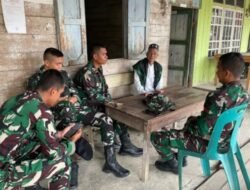 *Anggota satgas TMMD ke 26 Kec. Linge melaksanakan anjangsana dengan masyarakat dalam rangkaian kegiatan TMMD ke 126 di Desa Kute Keramil Kec Linge Kab Aceh Tengah*.