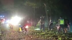 Gerak Cepat Personil Polsek Gilimanuk Bersama TNI dan TNBB Evakuasi Dahan Pohon Patah di Jalur Utama Gilimanuk – Denpasar