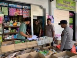 Pastikan Sesuai Harga Eceran Tertinggi (HET), Polres Jembrana Bersama Dinas Perdagangan Sidak Harga Beras