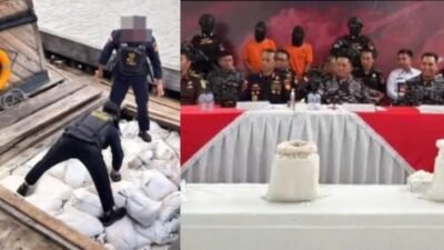 25,9 Ton Timah dari Belitung Ditangkap Beacukai Kepri dan TNI AL hendak Diselundupkan ke Malaysia.