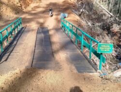 Jembatan TMMD ke-126 Kodim 0106/Aceh Tengah di Desa Kute Keramil Rampung 100 Persen