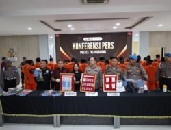 Satresnarkoba Polres Tulungagung Ungkap 36 Kasus Narkoba Dengan 40 Tersangka Periode Agustus – Awal November 2025