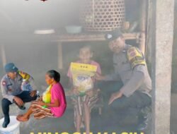 Polsek Selat Gelar Minggu Kasih, Berikan Bantuan kepada Warga Kurang Mampu di Banjar Dinas Muncan Desa Muncan, Kec. Selat
