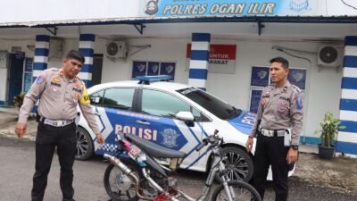 Satlantas Polres Ogan Ilir Tindak Tegas Aksi Balap Liar, Satu Motor Diamankan untuk Proses Hukum