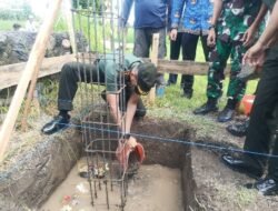 Dandim 1617/Jembrana Pimpin Peletakan Batu Pertama, Pembangunan Fisik KDKMP di Lapangan Mertasari  