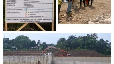 BBWS Citarum Lanjutkan  Pembangunan Groundsill 8 Cipamingkis, Targetkan Segera Rampung Akhir Desember