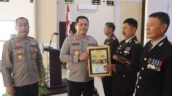 Polres Nganjuk Gelar Pelepasan Purna Bhakti 23 Personel, Kapolres Sampaikan Penghormatan dan Apresiasi