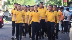 Melalui Jalan Santai Bersama Kapolres Karangasem Ajak Personilnya, Jaga Kebugaran dan Stamina