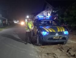 Antisipasi Tindak Pidana Kejahatan Polsek Belitang III Lakukan Patroli