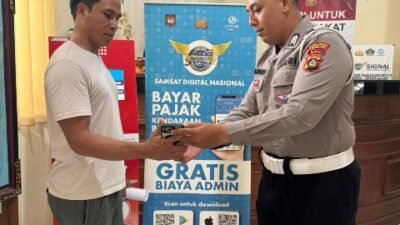 Permudah Layanan Pajak kepada Masyarakat, Polres Karangasem Terus Gencarkan Aplikasi Signal Samsat