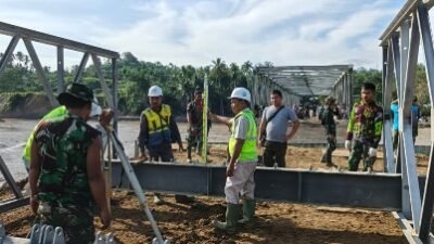 Pembangunan Jembatan Bailey di Lintas Bireuen–Takengon Dikebut 24 Jam, Harapan Warga Tepi Mane Mulai Menyala