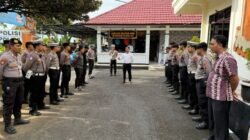 Laksanakan Tugas Penuh Tanggungjawab, Anggota Lantas Polres Karangasem Laksanakan Serah Terima Tugas Jaga