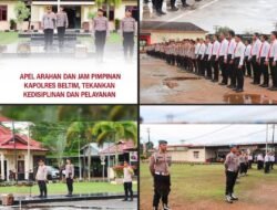 Arahan Tegas Kapolres Belitung Timur AKBP Indra Feri Dalimunthe, S.H., S.I.K., M.H. Dalam Giat Apel Senin 15 Desember 2025.