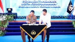 Penandatanganan Nota Kesepahaman (MoU) dan Perjanjian Kerja Sama (PKS) Polri dan Kejaksaan RI, Kapolri Tekankan Spirit Kerja Selaras dalam Satu Arah