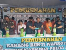 Polda Bali Musnahkan Barang Bukti Narkoba Senilai Lebih dari 4 Miliar Rupiah