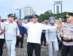 Kepala Jasa Raharja DKI Jakarta Dampingi Plt. Dirut pada Apel Gelar Pasukan Operasi Lilin Jaya 2025