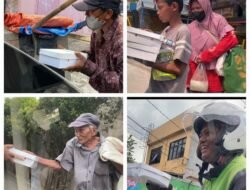 BRI Gelar Jum’at Berkah, Bagikan Makanan Gratis dan Sembako kepada Warga Pondok Gede