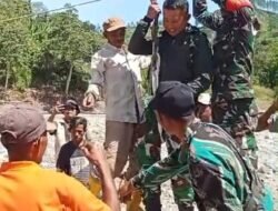 Jembatan Putus Total, Dandim 0106/Aceh Tengah Gunakan Tali Seling Untuk Melintasi Sungai