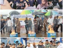 Kanwil Bea Cukai Sulbagsel Musnahkan 13,88 Juta Batang Rokok dan 1.715 Liter Minuman Beralkohol (MMEA) Ilegal, Potensi Kerugian Negara Rp21,6 Miliar