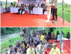 Kapolda Sulsel Resmikan Jembatan Gantung Satya Haprabu Lakellu di Desa Watu, Kabupaten Soppeng