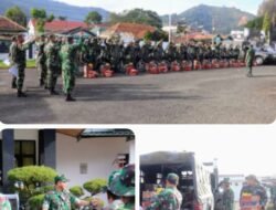 Kodim 0106/Aceh Tengah Kerahkan Personil Untuk Pengamanan Pendistribusian Logistik Dan Pendataan