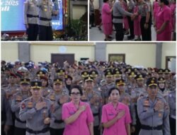 Kapolda Bali Pimpin Langsung, Upacara Kenaikan Pangkat 1.258 Personel