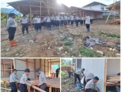 Polri Bangun 100 Unit Huntara untuk Warga Terdampak Bencana, di Kapalo Koto, Padang