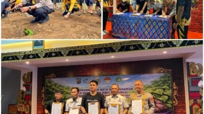 Polda Bali Mekaksanakan Penandatanganan Nota Kesepahaman MoU Uwi Ungu, di Lapas Narkotika Klas II A Kabupaten Bangli