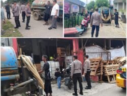 Polsek Batu Ampar Berikan Pengamanan Pendistribusian Air Bersih, kepada Warga Tanjung Sengkuang