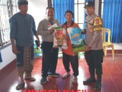 Polsek Selat Gelar Minggu Kasih,  Bersama Warga Banjar Dinas Lusuh Desa Peringsari, Kec. Selat
