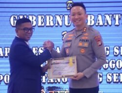 Kapolres Tangsel Terima Penghargaan Dari Gubernur Banten Atas keberhasilan Program CETAR dan Siskamling Terpadu