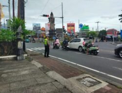 Pastikan Ketertiban dan Kelancaran Arus Lalulintas,  Personil Lantas Laksanakan Gatur Lalin Pagi di Ktl 1 Subagan