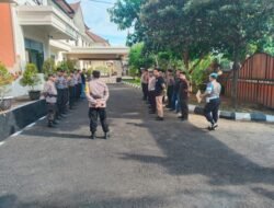 Pergantian Tugas Piket di Mako, Sat Lantas Polres Karangasem Laksanakan Apel Serah Terima Tugas Jaga
