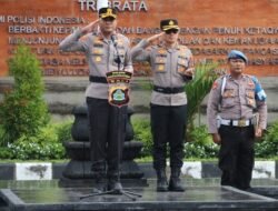 Sambut Kepemimpinan AKBP I Made Santika, Polres Karangasem Gelar Apel Farewell 
