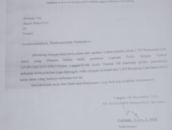 Dugaan Merasa Kecewa, Atas Kinerja Pihak Lsm Bungoeng Lam Jaroe Aceh, Yang Telah Surati Pihak Waka Polri, Kapolda Aceh Serta Kapolres Langsa