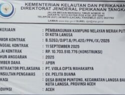 Setelah Di Lakukan Konfirmasi, Oleh Pihak Rekanan Kontraktor Pemilik Proyek Pembangunan Kampung Nelayan Merah Putih