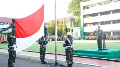 Pelihara dan Tingkatkan Disiplin, Kodam II/Sriwijaya Gelar Upacara Bendera mingguan