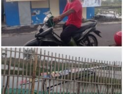 Hujan Disertai Angin Kencang, Papan Nama BUMDes Kedungbanteng Ambruk