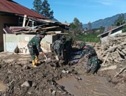 Satgas Gulbencal Kodim 0106/Aceh Tengah Tangani Dampak Longsor di Pegasing