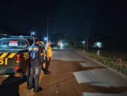 Jaga Kamtibmas, Polsek Belitang III Laksanakan Patroli Malam