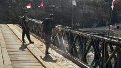 TNI Percepat Pembangunan Jembatan Bailey Krueng Pelang