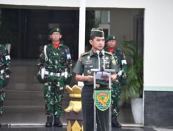 Korem 044/Gapo Gelar Upacara Bendera 17-an, Jadilah Prajurit Prima